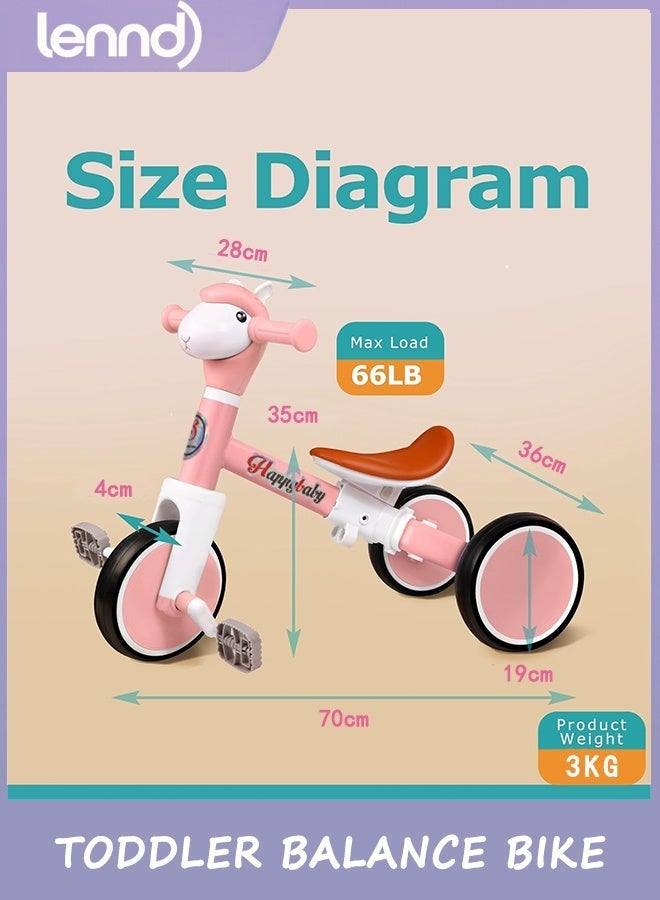 LENND Toddler Balance Bike with Light & Music, Tricycle for Toddlers 1-5 Year Olds, Toddler Tricycle for Boys Girls, Kids Bicycle with Removable Pedal, Birthday Gifts for 1 2 3 4 5 Year - Image 5